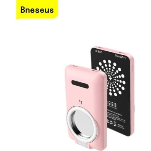 15W Magnetic Wireless Charger For iphone 12Pro Xiaomi MagSafe PD22.5W Fast Charge 5000mAh Mobile Power Bank Mobile Phone Charger