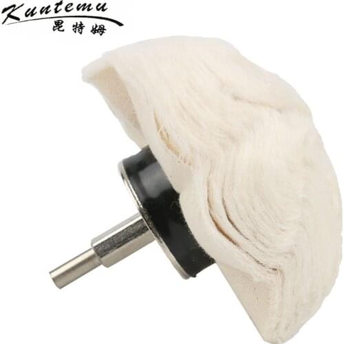 1PC Half Round 2"/3"/4"*40 Buffing Wheel With Shank For Jewelry Wood Metal Polishing