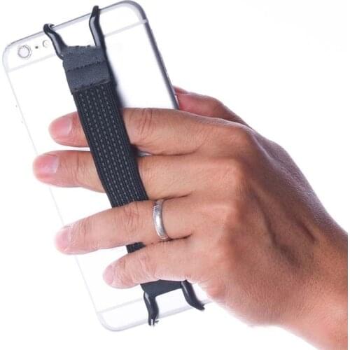 Mobile Phone Finger Ring Holder Strap Ropes Plastic & Metal Grip One Hand Anti Slip Cartoon Phone Holder Secure Elastic Bandage