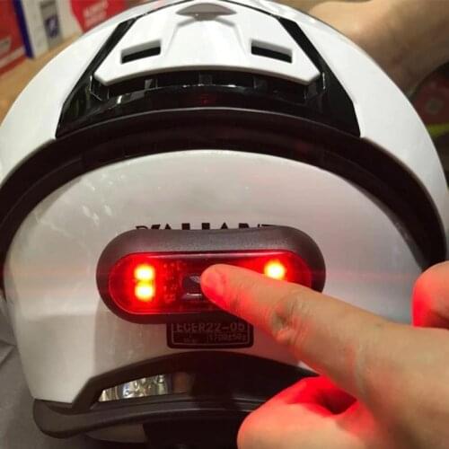 Usb Chargeable Smart Sight Bicycle Safety Signal Warning Motorcycle Helmets Led Helmet Light