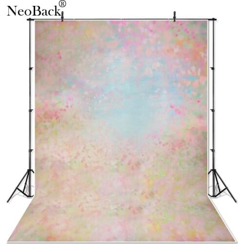 NeoBack Vinyl Photography Background Bokeh Spring Blossom Flower Computer Printed Children Backdrops for Photo Studio P4031