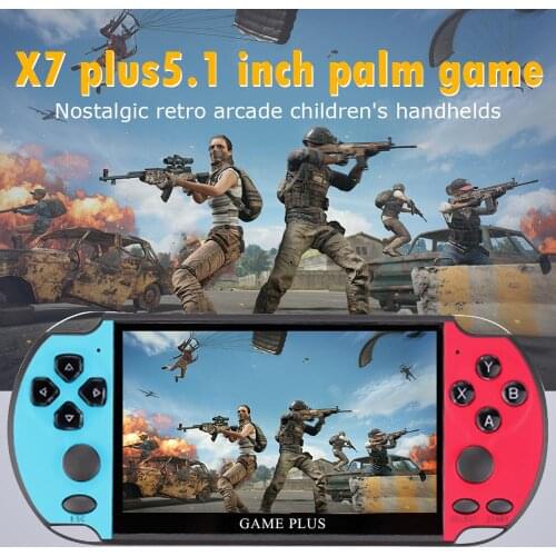 X7 Plus Handheld Game Console 5.1inch Display Nostalgic 8G Double-rocker Classic Game Retro Mini Handheld MP5 Video Game Console