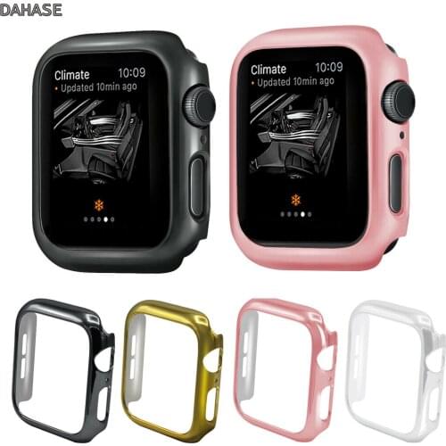 Gold Plating PC Protector Case for Apple Watch Series 5 Cover iWatch 44MM 40MM Bumper Case