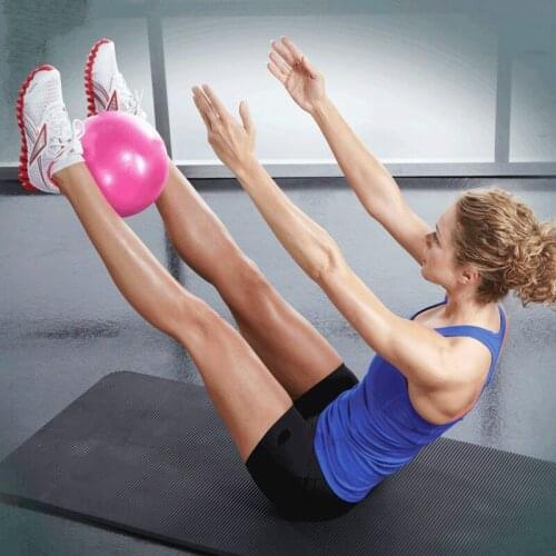 1 Pcs 25cm Yoga Ball Physical Fitness Appliance Exercise Balance Wheat Tube Ball For Trainer Balance Gymnastic Yoga Pilates