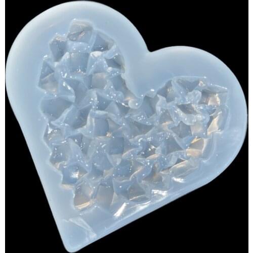 Diamond Love Epoxy Resin Mold Crystal Stone Ornaments Silicone Mould DIY Crafts Soap Jewelry Decoration Casting Mold