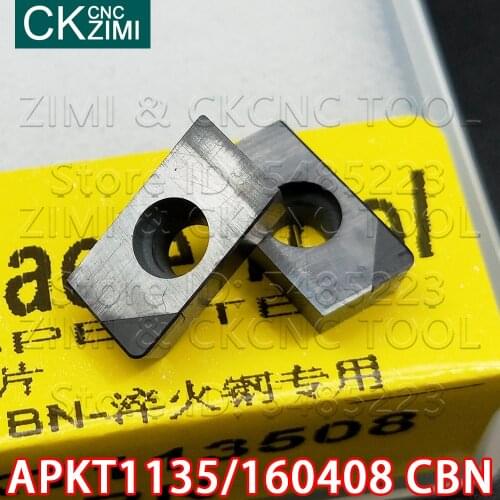 APKT113508 CBN APKT160408 CBN inserts cubic boron nitride blade diamond milling blade high quality APKT for Hardened hard steel
