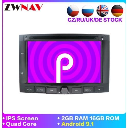 2 Din Android 9.1 Car Radio For Peugeot 3005 3008 5008 Partner Berlingo Car Multimedia Player Stereo GPS Navigation DVD DSP IPS