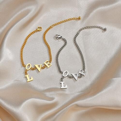 Stainless Steel Love Bracelet Female Non-fading Ins Simple Niche Design Sense Of Attraction Bracelet for Couples In Love Gifts