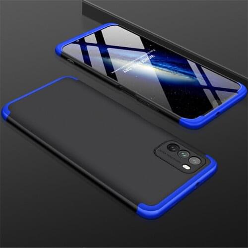 3 IN 1 Case for Xiaomi POCO M3 Case Case 360 Full Protection Case Shockprrof Matte Cover for Xiaomi Pocophone POCO M3 mi pocoM3