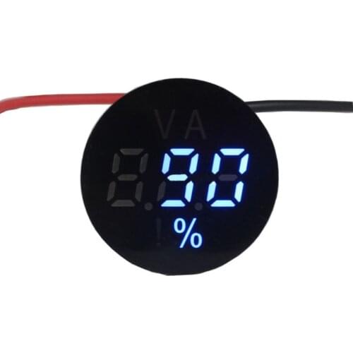 Digital Voltage Battery Power Indicator 2/3 Wires DC 0-150V 12V/24V/60V/96V Electricity Remain battery Tester Lithium Lead-acid