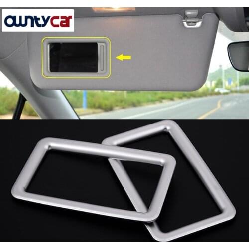 For Lexus RX200t 450h 2016 Car Styling Accessories ABS Chrome Make up Mirror Frame Trim Stickers 2PCS New Arrivals