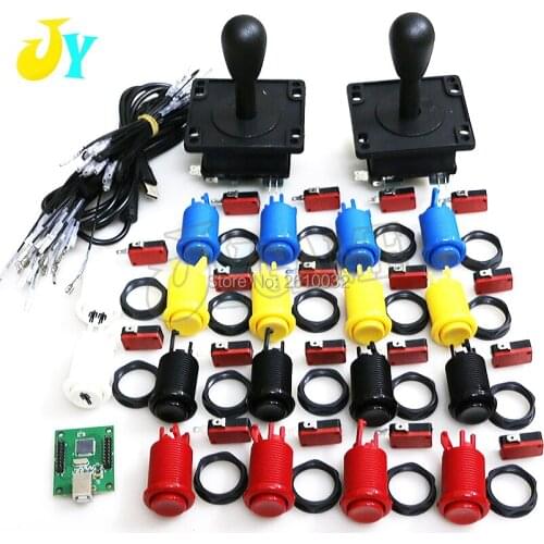 HAPP Style Arcade Joystick KIT Zero Delay DIY 4/8 Way Joystick HAPP Start Push button PC /PS3/Rraspberry pi Rocker Encoder B