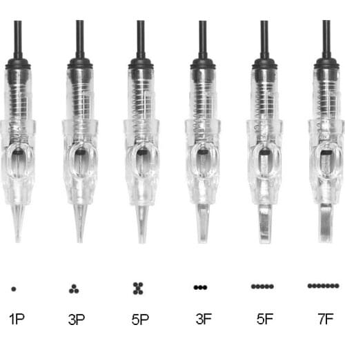 Microblading permanent makeup cartridge needles agulha easy click tattoo needles for 600D-G eyebrow tattoo machine