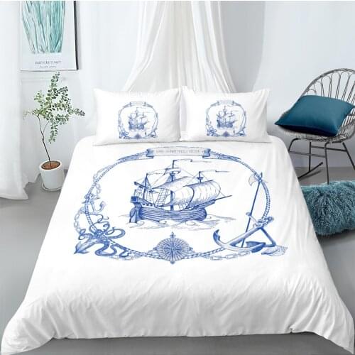 3D Bohemian Duvet Sets Bedding Set Quilt Comforther Covers Pillow Shams Full Twin Double Single Size Design White Bedclothes