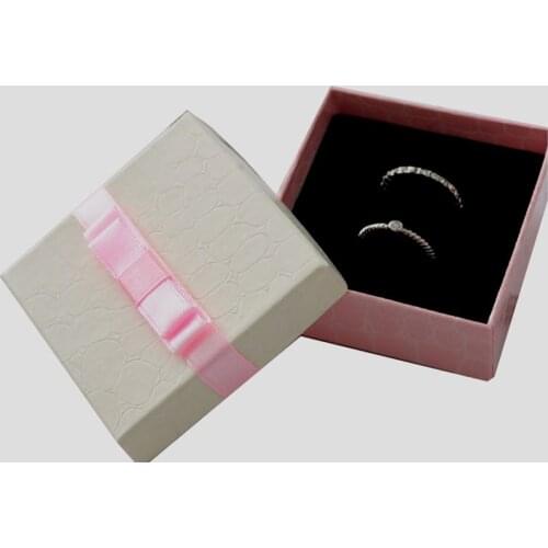 Blue Ring Box Square jewelry organizer box 6.3*6.3*2.3cm Jewelry Gifts Storage Boxes Earring Diaplay Cases Pendant Packaging Box