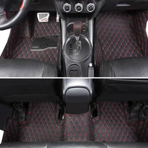 Leather car interior floor mat for mitsubishi RVR asx Outlander Sport 2010-2020 2019 2018 2016 2017 2015 2014 styling