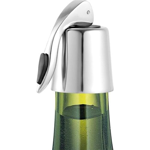 Wine Bottle Cover Stainless Steel Reusable Leakproof Vacuum Sealed Beverage Bottle Sealer Wine Fresh Saver Home Bar Tool