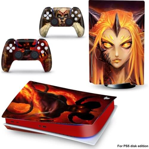 New Design PS5 Standard Disc Edition Skin Sticker Decal Cover for PlayStation 5 Console & Controller PS5 Skin Sticker Vinyl