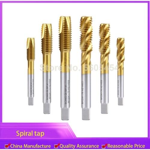 Silk attack tapping bit m2.5 m3 M4 M5 M6 M8 M10 M12 M14 M16 M18 M20 ex-pot ex-sft tapping bit for tip screw machine Spiral tap