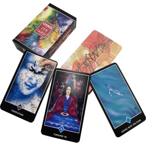 Osho Zen Tarot Card QR English Version For Divination Gameplay 79 Oracle Cards Deck Family Party Entertainment Board Game