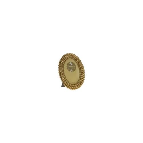 Paşabahçe Pervin Frame GOLD Metal Oval Picture Frame 10x15 cm
