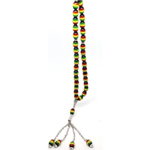 Oval resin color hanging alloy pendant type Middle East Islam Muslim Tasby Allah Muhammad handmade rosary