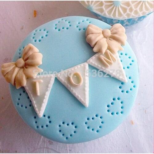 Fondant Mold Silicone Cake Mold Dry Pez Alphabet Flag Kids Party Wedding Cake Decorating Tools Cupcake Top Decoration Flag A223