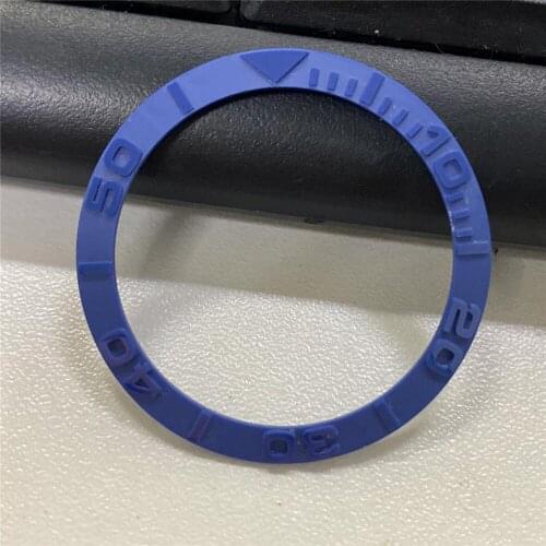 Blue Ceramic Watch Bezel Insert for 38MM Outer Diameter Watch Repair Parts
