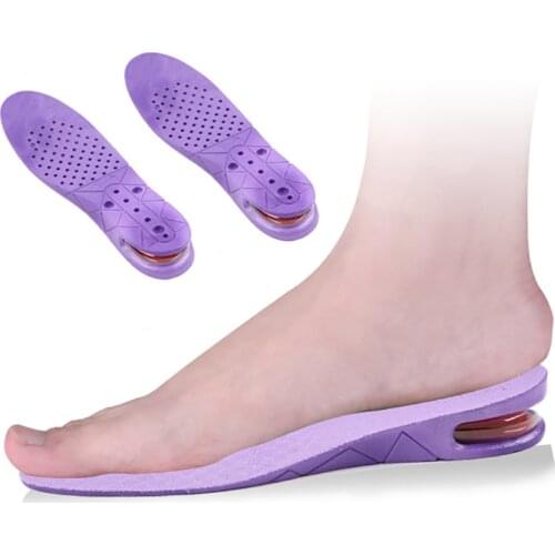 USHINE 3cm Cushion Heightening Height Adjustable Cut Heel Shoe Insole Taller Women Men Height Increase Insole Foot Pads Sport