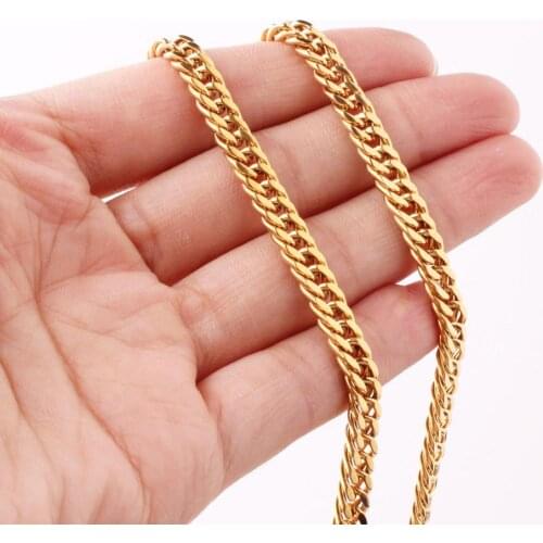 6mm Wholesale Or Retail Thin Chain Mens Womens Necklace Or Bracelet Stainless Steel Cuban Link Chain Unisexs Jewelry 7-40"