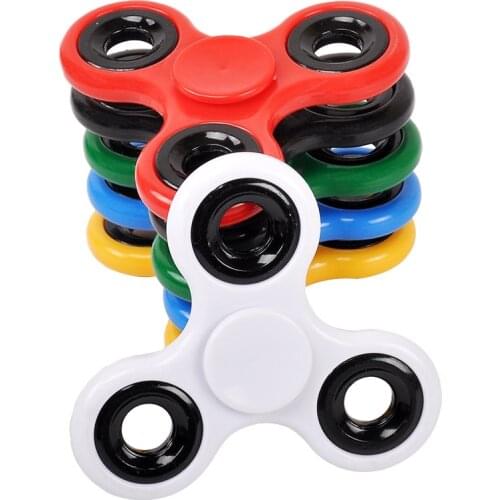Anxiety Ring Abs Fidget Spinner Edc Spinner For Autism Adhd Anti Stress Tri-spinner High Quality Adult Kids Funny Figet Toys