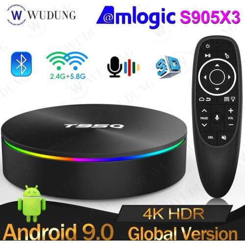 2021 Newest T95Q Android 9.0 TV Box Amlogic S905X3 Quad Core Smart TV Box 2.4G&5GHz Dual Wifi BT4.0 4K High Performance TV Box