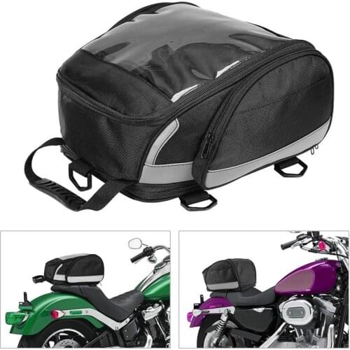 Waterproof Motorcycle Rear Seat Tail Bags Large Seat Package Back Saddle Bag Rain Cover Helmet Storage Bag