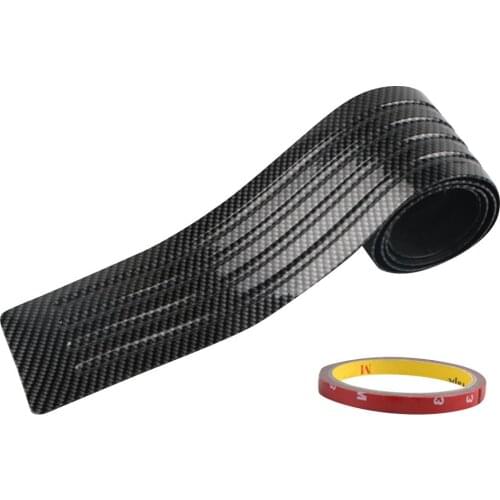 Protection Strip Bumper Anti-collision Rubber Strip For Car Carbon Fiber Trunk Mat Tail Door Trim Strip Rear Guard