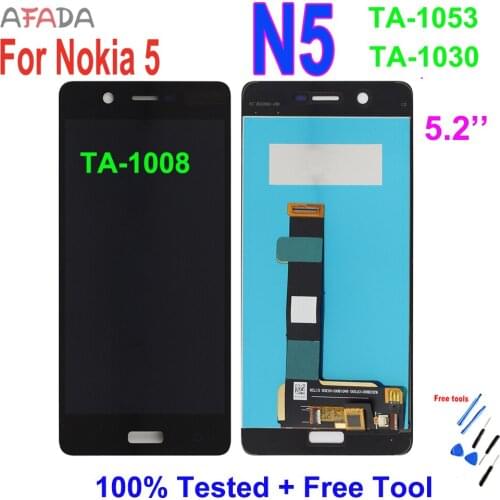 5.2" LCD For Nokia 5 N5 TA-1008 TA-1053 TA-1030 LCD Display Touch Screen Digitizer Assembly Replacement