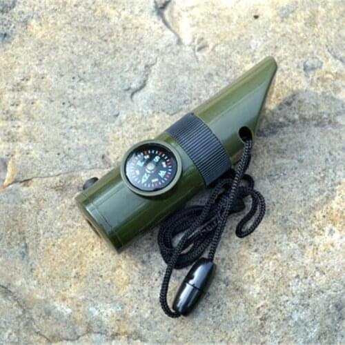 1PC Outdoor Camping Emergency Survival Whistle Lifesaving Whistle with Compass