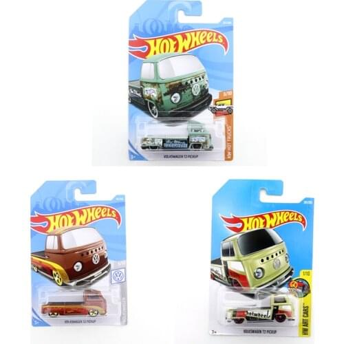 2019 VOLKSWAGEN T2 PICKUP Original Hot Wheels Mini Alloy Coupe 1/64 Metal Diecast Model Car Kids Toys Gift