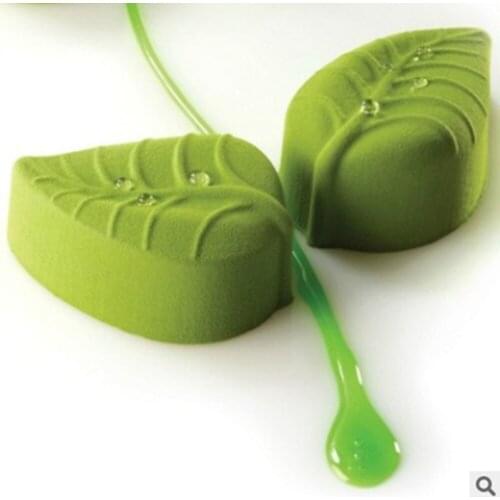 6 Cavity Leaf Shape Silicone Soap Mold DIY Handmade Soap Making Molds chocolate cake jelly ice Silicone mold