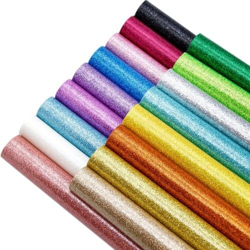 David accessories 20*33cm Plain Glitter Synthetic Leather Patchwork For Hair Bow Handbags Handmade Materials DIY,1Yc9930