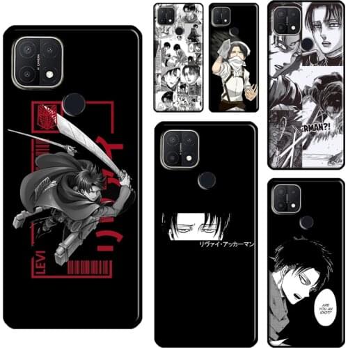 Attack on Titan Levi Ackerman For OPPO A15 A91 A83 A1K A3S A5S A5 A9 A31 A53 2020 A52 A72 Reno 4 Pro 2 Z F7 Phone Case