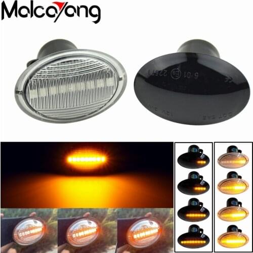 Dynamic Side Marker Led Turn Signal Light Sequential Lamp For Fiat 500 Ford KA Lancia Lybra Ypsilon Alfa 4C For Maserati