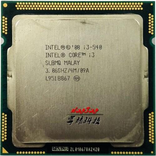 Intel Core i3-540 i3 540 3.0 GHz Dual-Core CPU Processor 4M 73W LGA 1156