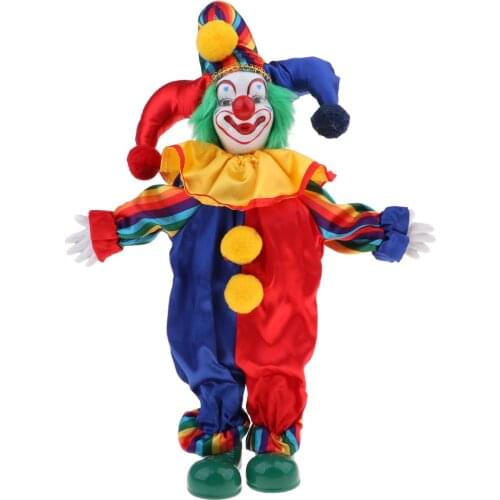 Porcelain Clown Doll For Kids Toy Gifts Halloween Christmas Home Decor Souvenirs Collection Arts #1