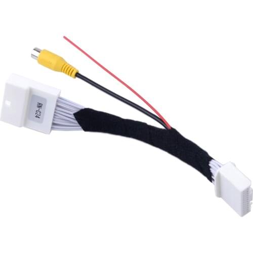 New 24 Pin Metal Adapter Rear View Camera Connection Cable 18.2cm fit for Renault Dacia Opel Vauxhall