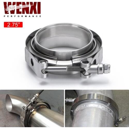 2.75" SUS 304 Steel Stainless Exhaust V Band Clamp Flange Kit V-band Vband Male Female Design WX5242