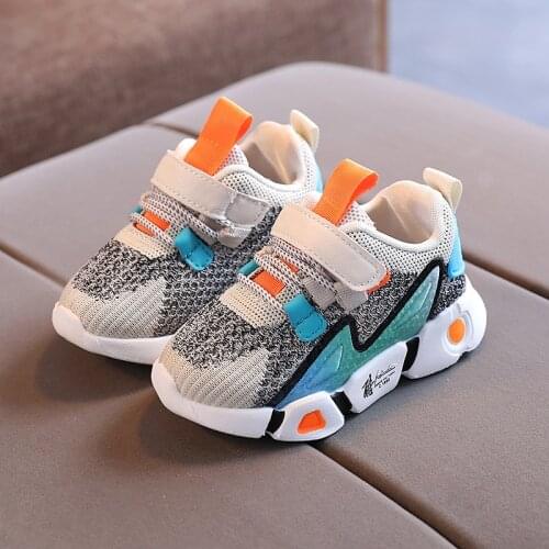 Boys Girls Casual Sneakers Kids Children Breathable Soft Anti-Slip Running Sports Shoes Kids Baby Children Tennis Sports Shoes