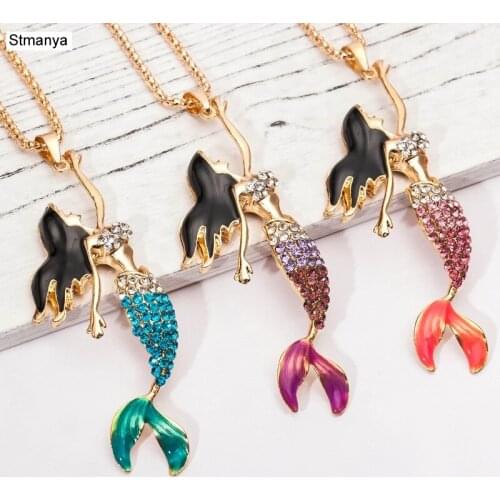 Hot Women Fashion Cute Retro Fashion Retro Jewelry Mermaid necklace Best Gift jewelry N1029