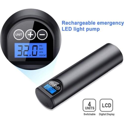 12V 150PSI rechargeable air pump bicycle pump tire inflator cordless portable compressor digital bicycle pump