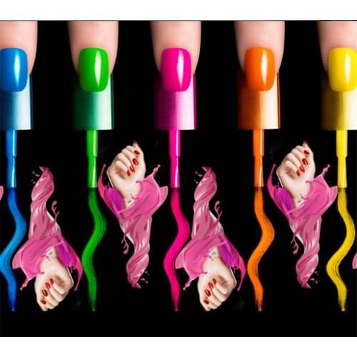 Beibehang papel de parede Nail Art Makeup Nail Polish Arm Cosmetics Shop Wall Customized Large Mural Green Silk Wallpaper