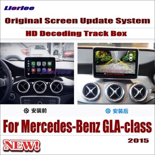 Original Car Screen Update Decoder For Mercedes-Benz GLA-class X156 Parking Rear view Camera Carplay Adapter Cable Plug